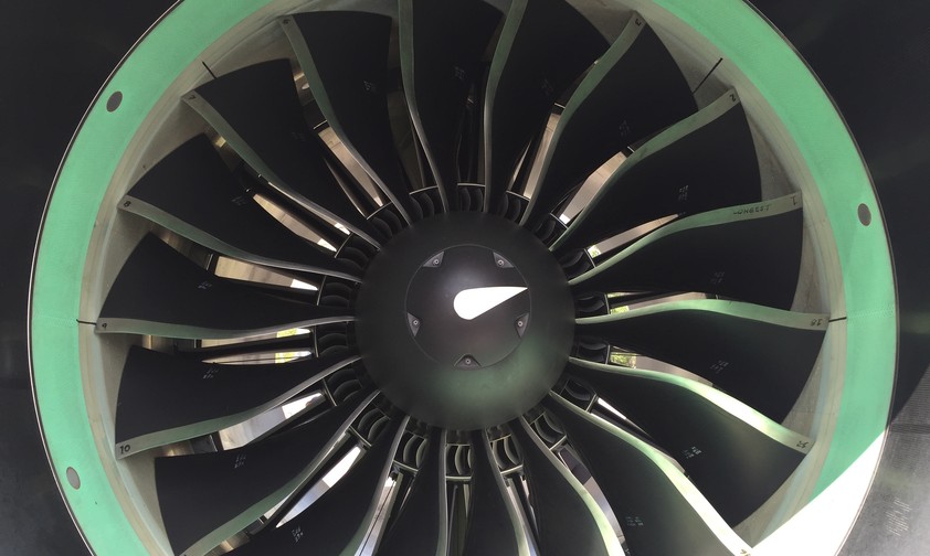 Triebwerk eines Airbus A220: 50 Prozent Leistungsreserven.