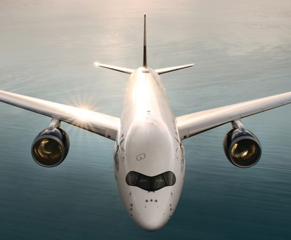 Airbus A350 von Delta: War in Nürnberg zu Besuch.