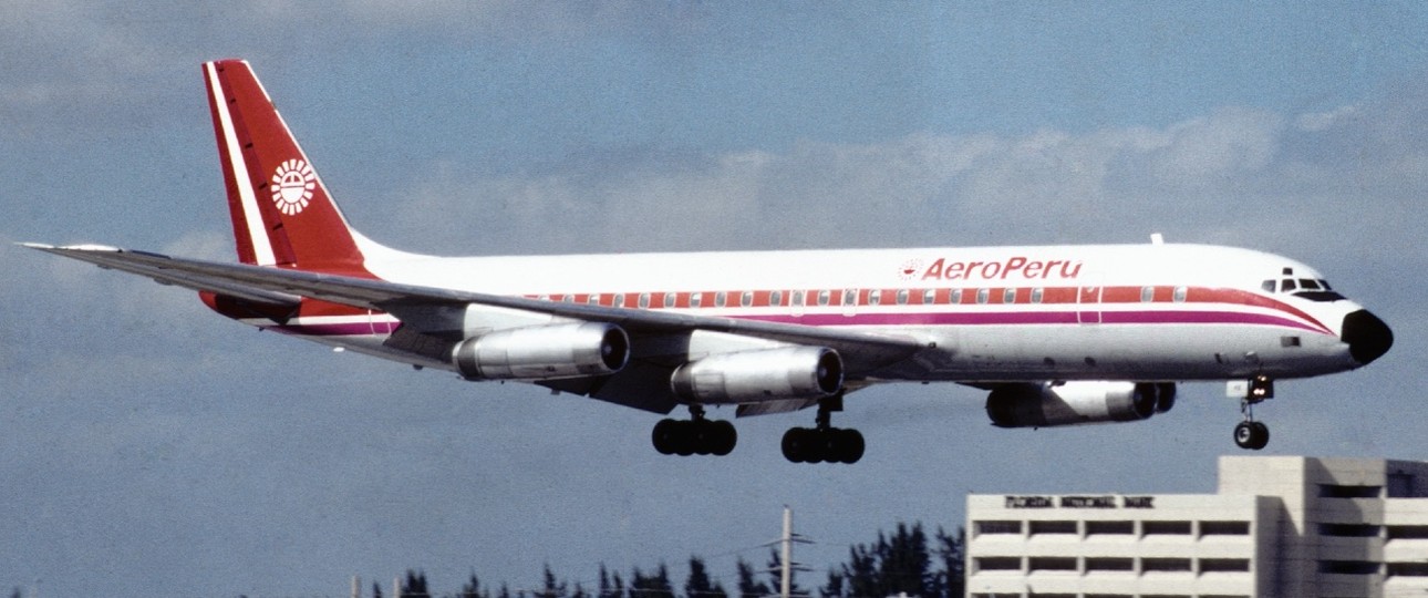 Douglas DC-8 der Ex-Nationalairline Aeroperú: Verschwand 1999.