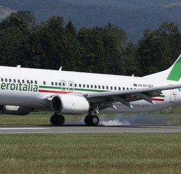 Eine Boeing 737 von Aeroitalia: Die Fluggesellschaft liegt im Streit mit Ex-Partnerin Gotofly.