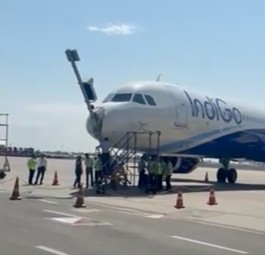 Parkhilfe-Pfosten vs. Airbus A321 Neo: Das Einparken glückte nicht. 
