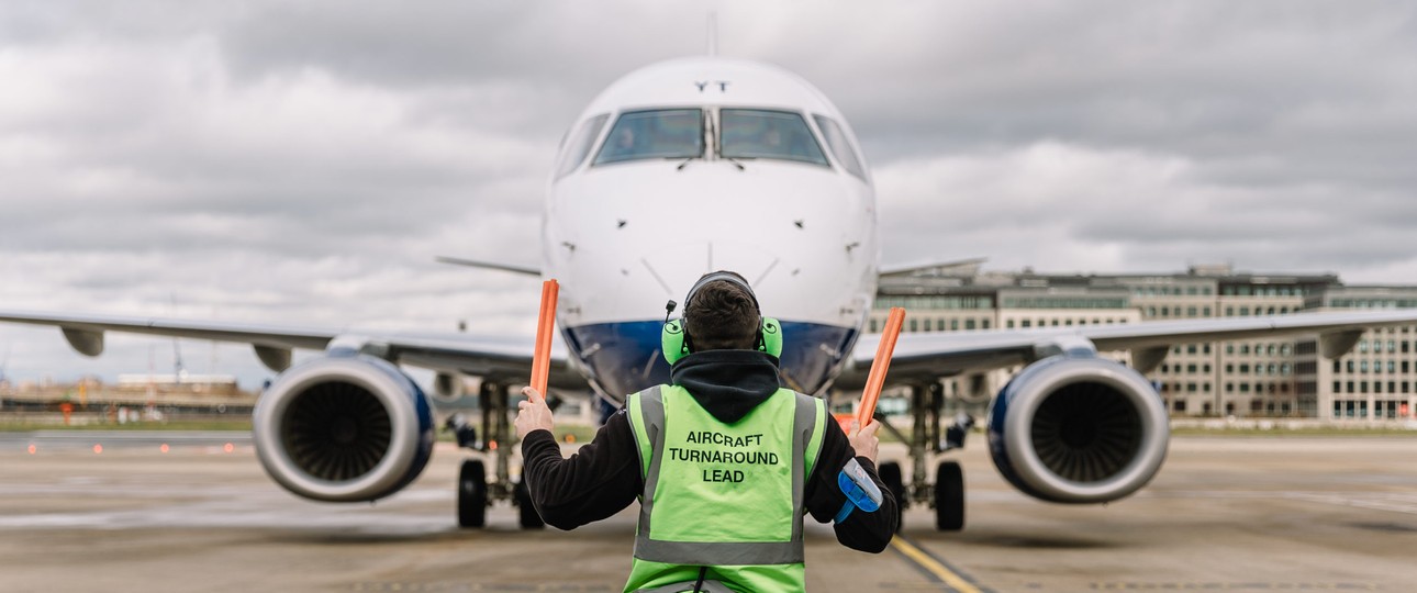 Abfertigung am London City Airport: Mehr Reisende ja, mehr Flüge nein.