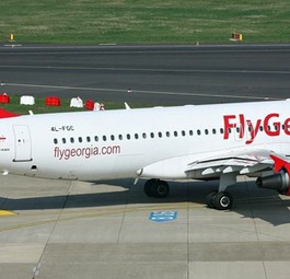 Airbus A320 von Fly Georgia: Kurzes Gastspiel in der Flotte.