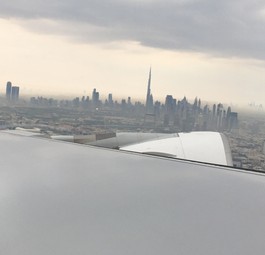 Start vom Dubai International Airport (hier zu in einem Airbus A380 von Emirates): Der israelische Geheimdienst hat ein Problem mit dem Flughafen.