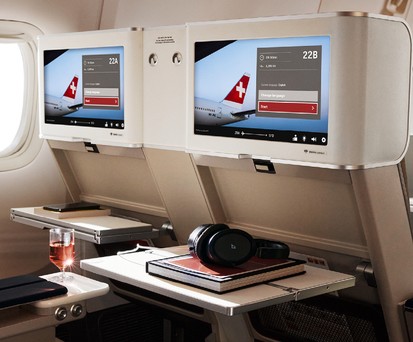 Die neue Premium Economy Class von Swiss in einer Boeing 777: Insgesamt gibt es ...
