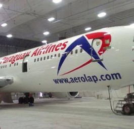 Die erste von zwei Boeings: Paraguay Airlines will bald von Asunción nach Madrid fliegen.