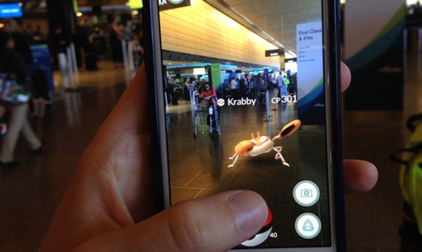 Pokémon am Flughafen: Bitte vorsichtig sein.
