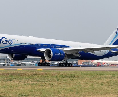 Boeing 777 von Indigo: Die Airline plant mehr.