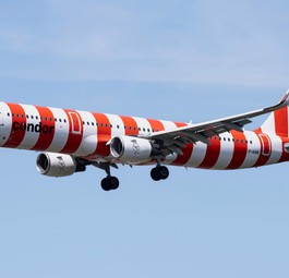 Airbus A321 von Condor: Flog lange, kam nirgednwo hin.