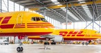 DHL-Hangar in Leipzig: Die betroffene 757 wird nun untersucht.