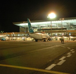 Terminal A des Flughafens Findel: Luxair dominiert.