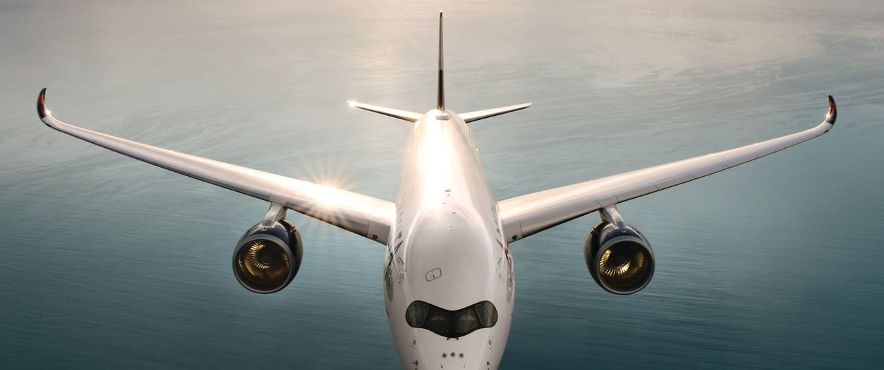 Airbus A350 von Delta: War in Nürnberg zu Besuch.