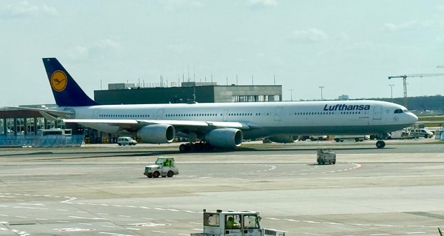 Airbus A340-600 von Lufthansa: Im Januar ist Schluß.