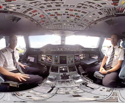 Als wäre man selbst im Cockpit