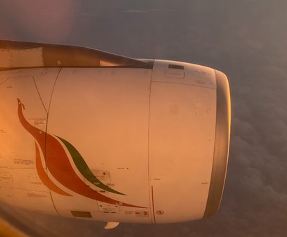Blick auf einem Airbus A330 von Sri Lankan: Solch ein Jets war im Einsatz.