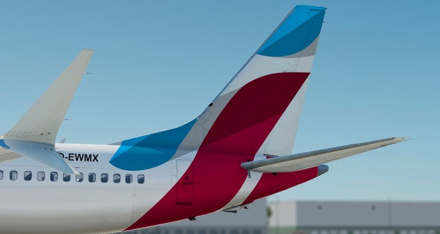 Boeing 737 Max in Eurowings-Farben (Montage): Bald Realität?