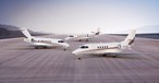 Drei Citation Modelle: Ascend (hinten), Longitude (links) und Latitude (rechts): Netjets hat 1500 Maschinen bestellt.