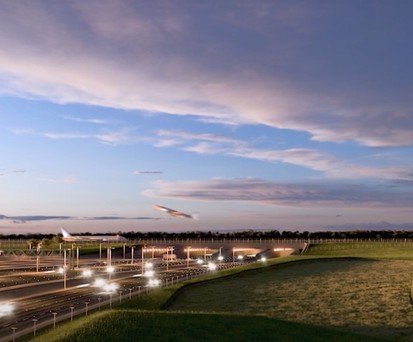 Konzept: Die neue Piste in London Heathrow soll über die Straße führen.