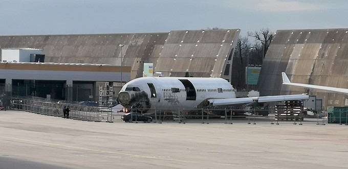 Der A340 im März 2019.