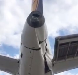 Lufthansa A319 sustains damage