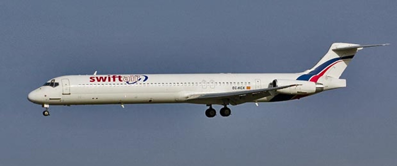 McDonnell Douglas MD83 von Swiftair: An Air Algérie ausgeliehen.