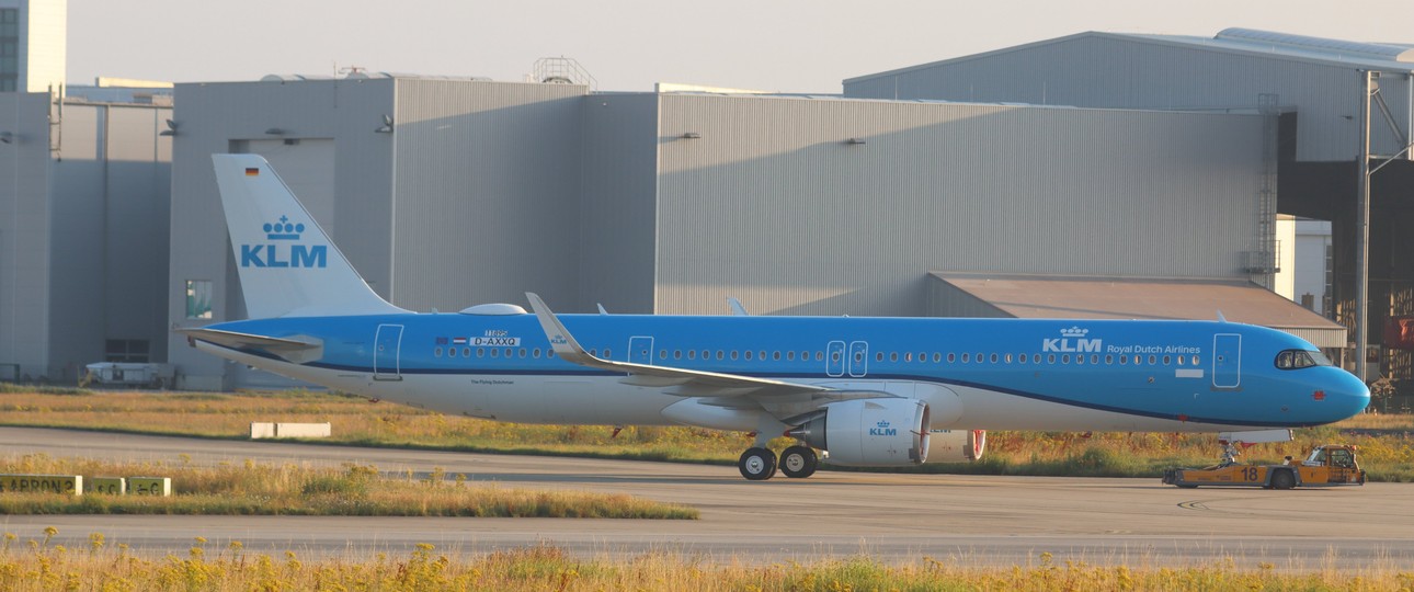 Der erste Airbus A321 Neo für KLM: Das Flugzeug soll im August ausgeliefert werden.