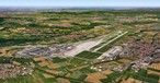 Blick auf den Flughafen Stuttgart: Bauchlandung sorgte für Ausfälle.