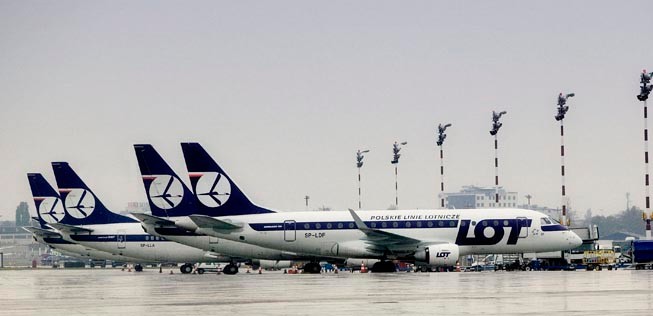 Embraer E170 von Lot: Die Fluglinie sucht größere Flieger.