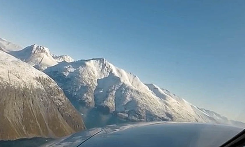 Atemberaubender Flug über Grönland