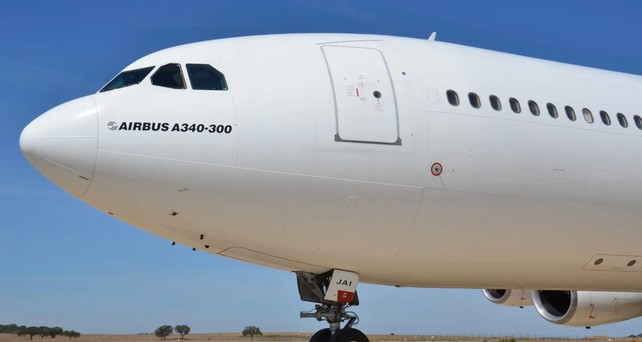 Airbus A340-300 von Hi Fly: Machte bei Staatsbesuch Probleme.