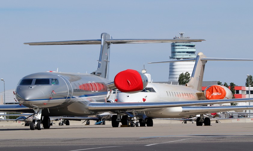 Businessjets in Wien: Bisher ein Minus von 18 Prozent.