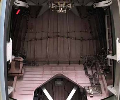 Fahrwerksschacht eines Airbus A380: Kein sicherer Ort.