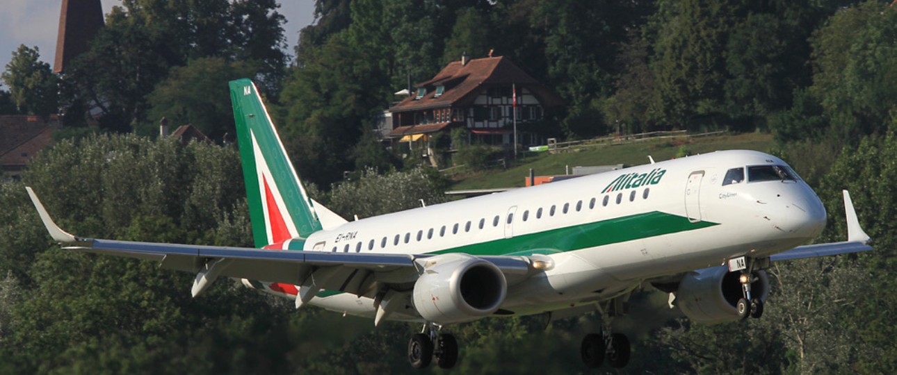 Embraer E190 von Alitalia Cityliner: Basis der neuen Fluggesellschaft?