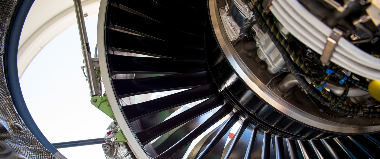 P&amp;W-Triebwerk an einem Airbus A320 Neo: Viele müssen zur Inspektion.
