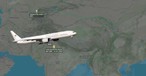 Air India One Flugverlauf nach Tashkent: Indiens Premierminister musste einen großen Umweg nehmen.