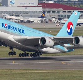 A380 von Korean: Wurde in die Irre geführt.