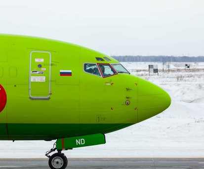 Boeing 737 von S7 Airlines: Russische Fluglinien brauchen westliche Ersatzteile.