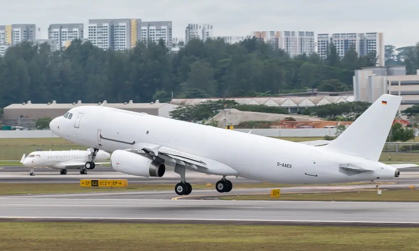 Airbus-A320-P2F beim Start: Mittlerweile gibt es nur noch weltweit ein aktives Flugzeug.