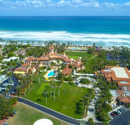 Lufttaufnahme von Mar a Lago: Die Sperrzone um den Wohnort des US-Präsidenten sorgt für Ärger.