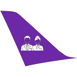 ticker flugbegleiter in steward kabinenpersonal