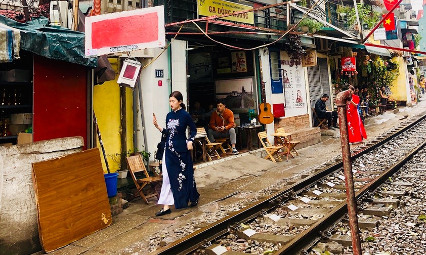 Straße in Hanoi: Der Tourismus boomt.