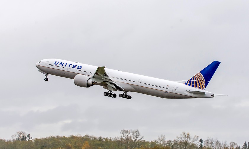 Boeing 777 von United Airlines: Ein Überflug wurde gestrichen.