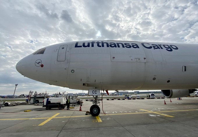 Um 12:02 war die Maschine zum letzten Mal für Lufthansa Cargo in Frankfurt gelandet.