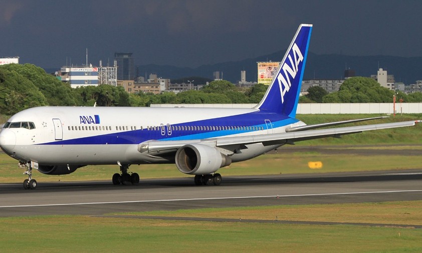 Eine Boeing 767 von ANA (hier auf einem Archivbild aus dem Jahr 2012): Solch ein Flugzeug war nun in den Vorfall verwickelt.