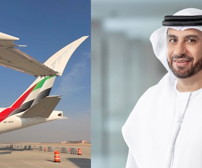 Airbus A350, Boeing 777 (li8nks) und Adnan Kazim (rechts): Emirates will größere Flieger.
