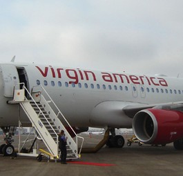 Virgin-America-Jet in Los Angeles: Künftig geht es nicht mehr ins Silicon Valley.