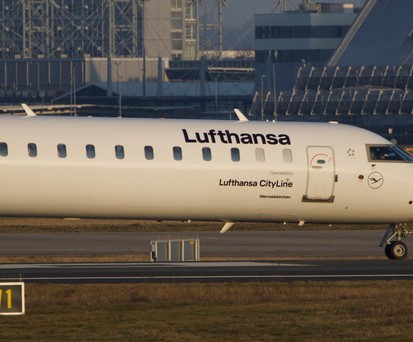 Bombardier CRJ 900 von Lufthansa Cityline: Keine Flüge mehr.