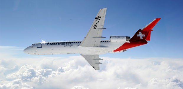 Fokker 100 von Helvetic: Die Einheitsflotte bekommt bald Zuwachs.