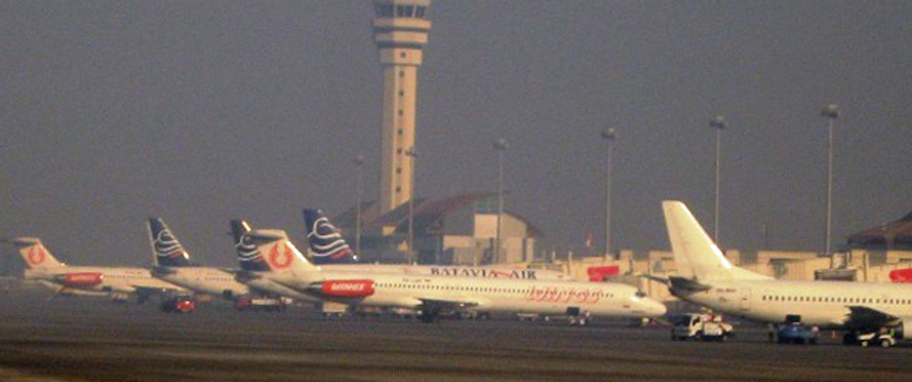 Juanda Airport in Surabaya: Mehrere Airlines hatten keine Lizenzen.