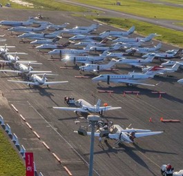 Special Olympics Airlift 2025: Viele Flugzeuge nehmen an der Aktion teil.